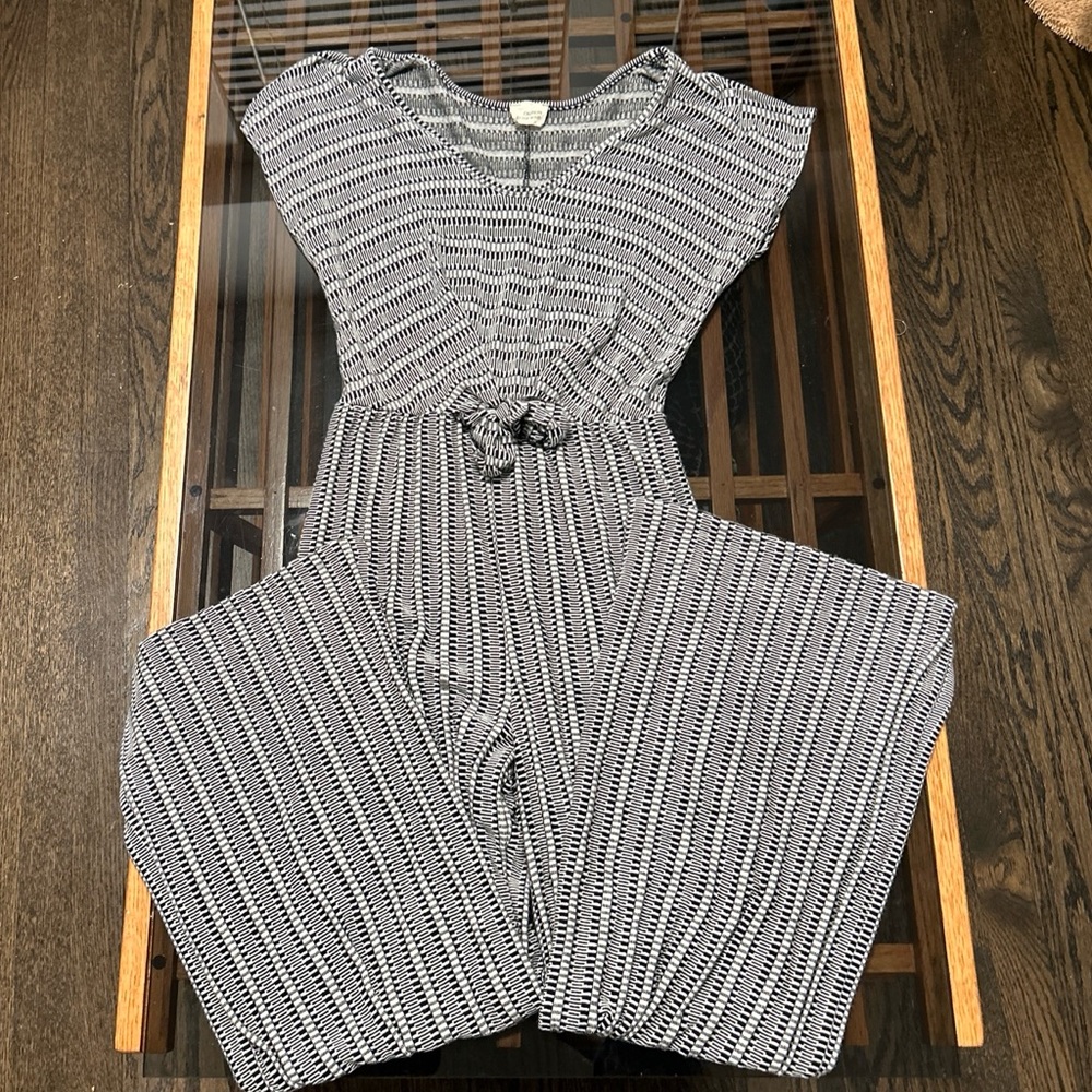 Caution to the Wind Striped Jumpsuit